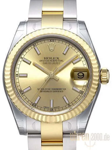 Rolex Datejust 31 Edelstahl Gelbgold 178273 Champagner
