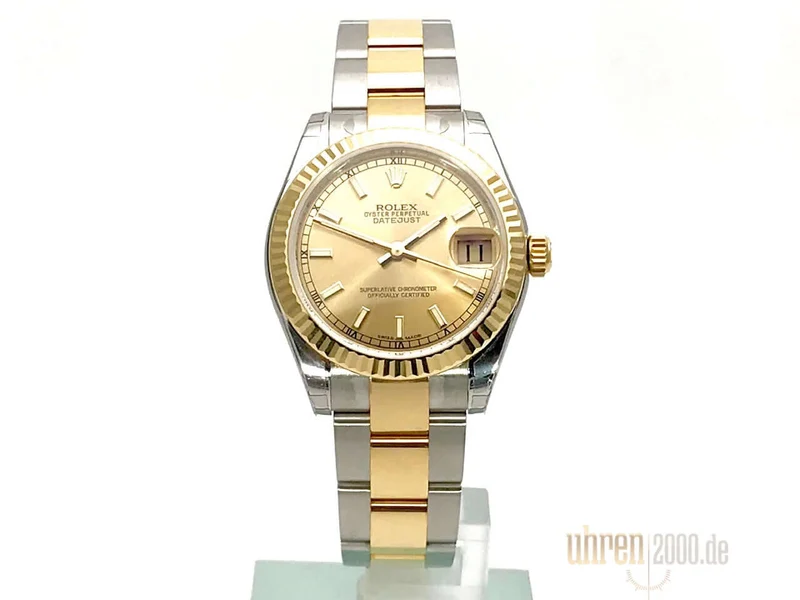 Rolex Datejust 31 Edelstahl Gelbgold 178273 Champagner