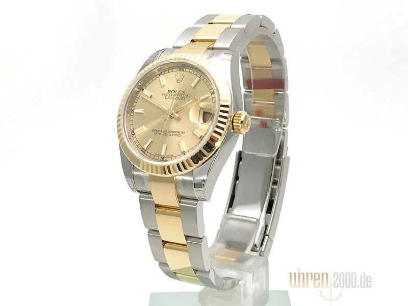 Rolex Datejust 31 Edelstahl Gelbgold 178273 Champagner