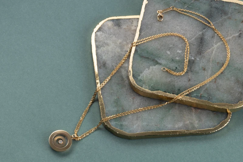 Chopard Happy Spirit necklace pendant 18 karat gold Diamond 79/5405-29 Price: 4670,- € [KL26002]