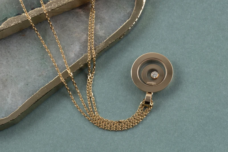 Chopard Happy Spirit necklace pendant 18 karat gold Diamond 79/5405-29 Price: 4670,- € [KL26002]