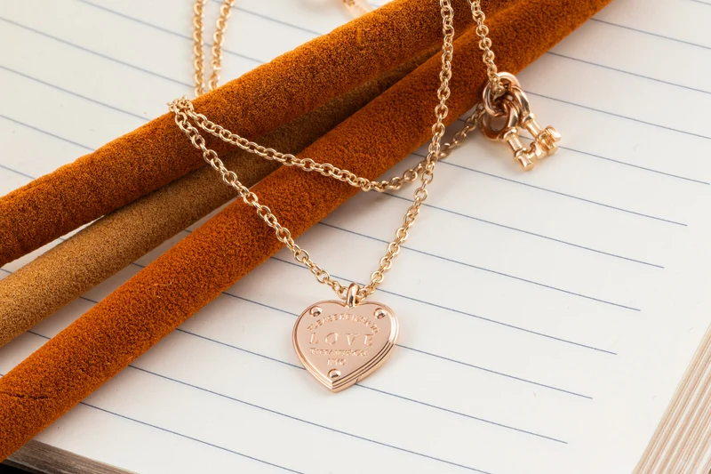 Tiffany & Co. bracelet with heart pendant & key 18k rose gold retail price: 1950,- €[KL26000]