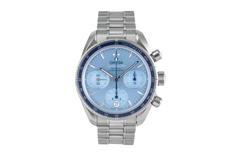 Omega Speedmaster chronograph steel automatic men's watch 324.30.38.50.03.001 LP: 6100EUR [2505275]