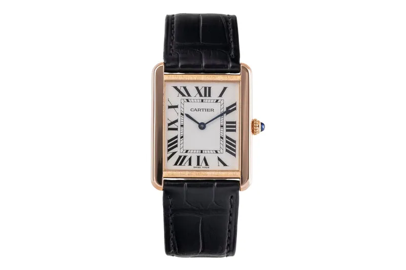 Cartier Tank 18 ct red gold quartz men's watch W5200025 [2505322]