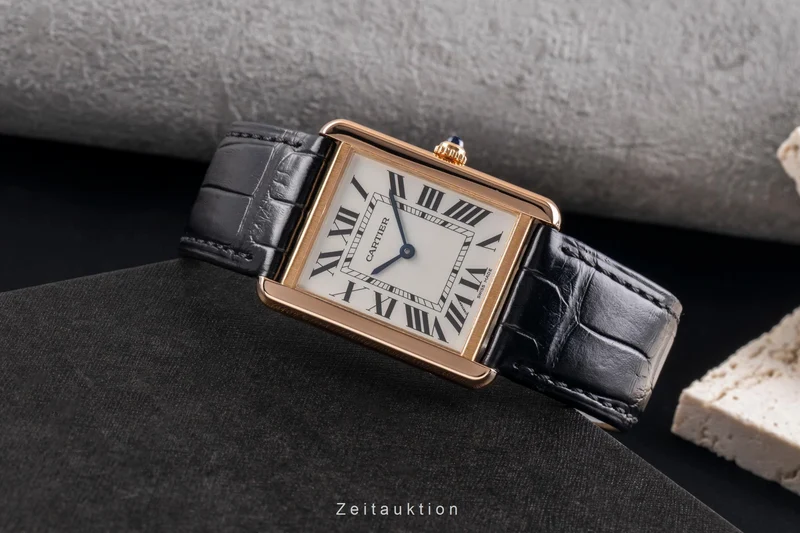 Cartier Tank 18 ct red gold quartz men's watch W5200025 [2505322]