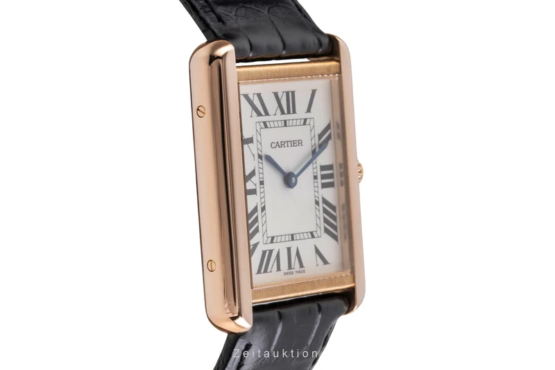 Cartier Tank 18 ct red gold quartz men's watch W5200025 [2505322]