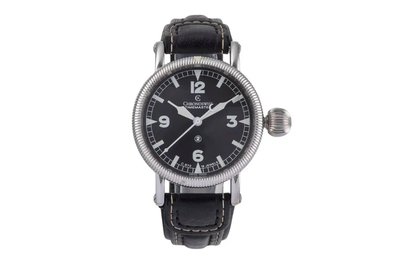 Chronoswiss Timemaster steel manual winding men's watch CH 6233SW [2504799]