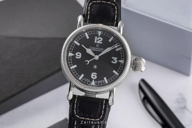 Chronoswiss Timemaster steel manual winding men's watch CH 6233SW [2504799]