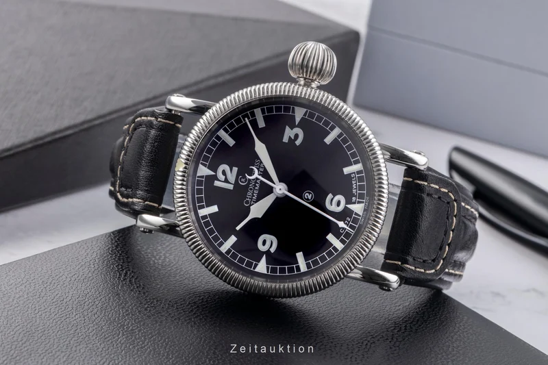 Chronoswiss Timemaster steel manual winding men's watch CH 6233SW [2504799]
