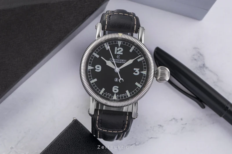 Chronoswiss Timemaster steel manual winding men's watch CH 6233SW [2504799]