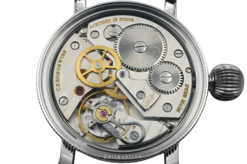 Chronoswiss Timemaster steel manual winding men's watch CH 6233SW [2504799]