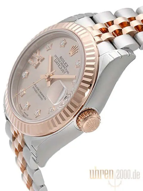 Rolex Datejust 28 Ref. 279171 Pink Diamant Römisch Jubile-Band