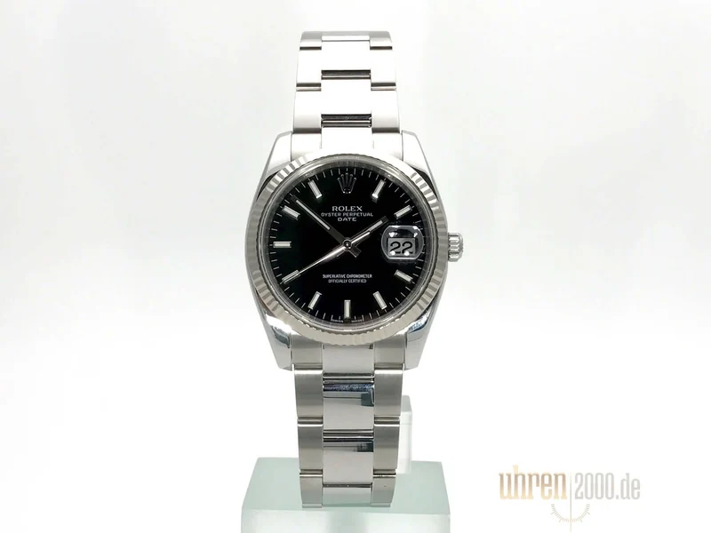 Rolex Oyster Perpetual Date 34 115234 Schwarz aus 2010