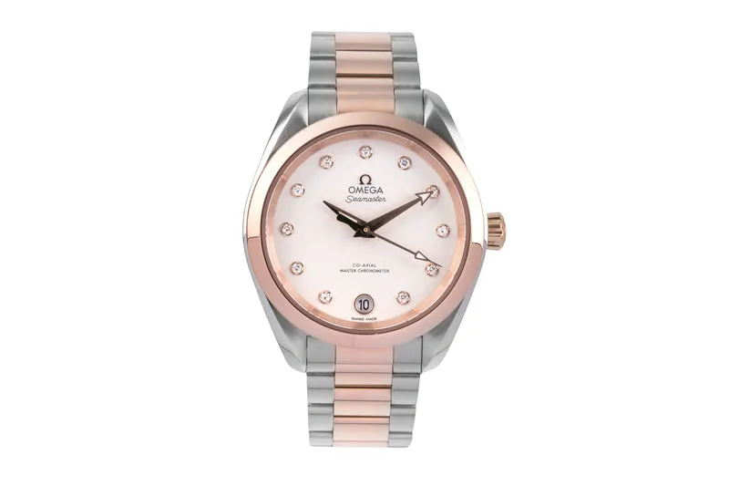 Omega Seamaster steel / gold automatic women's watch 220.20.34.20.52.001 [2504899]