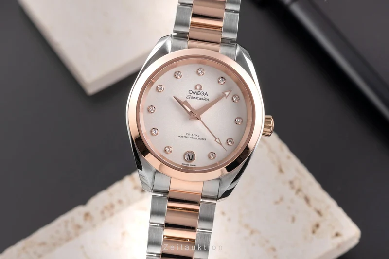 Omega Seamaster steel / gold automatic women's watch 220.20.34.20.52.001 [2504899]