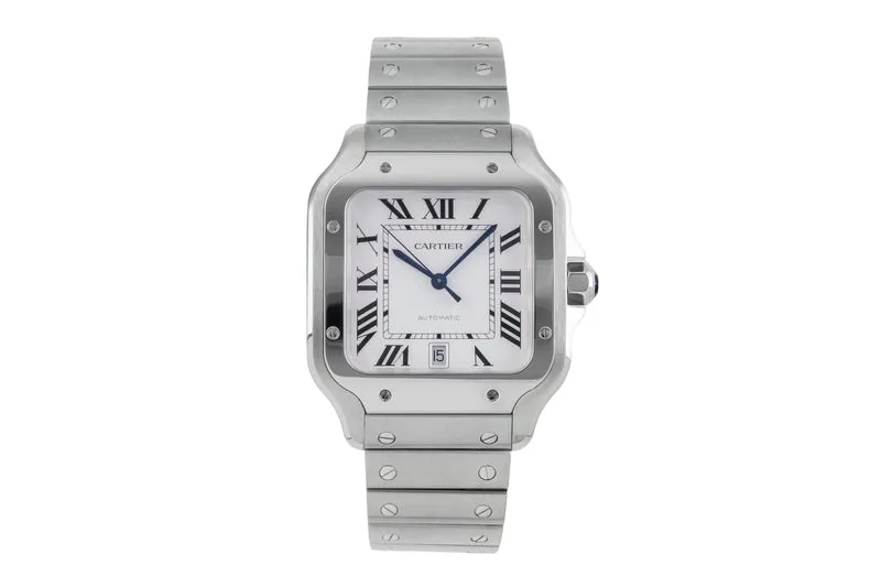 Cartier Santos steel automatic men's watch WSSA0018 LP: 8850EUR [2505259]