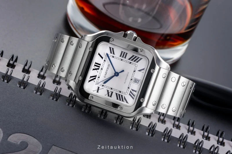 Cartier Santos steel automatic men's watch WSSA0018 LP: 8850EUR [2505259]