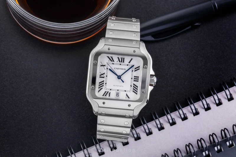 Cartier Santos steel automatic men's watch WSSA0018 LP: 8850EUR [2505259]