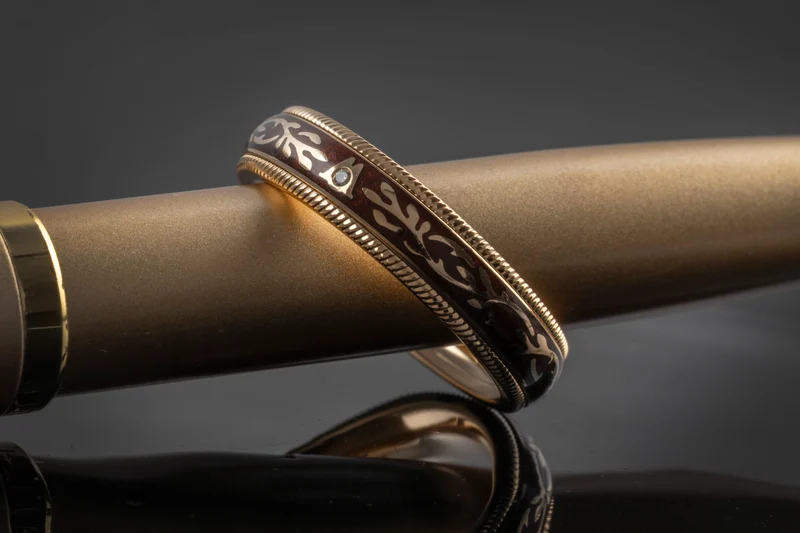 Wellendorff ring Nougat Fantasie rotating ring 18k (0.750) gold Size 54 B&P [KL25998]