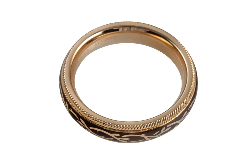 Wellendorff ring Nougat Fantasie rotating ring 18k (0.750) gold Size 54 B&P [KL25998]