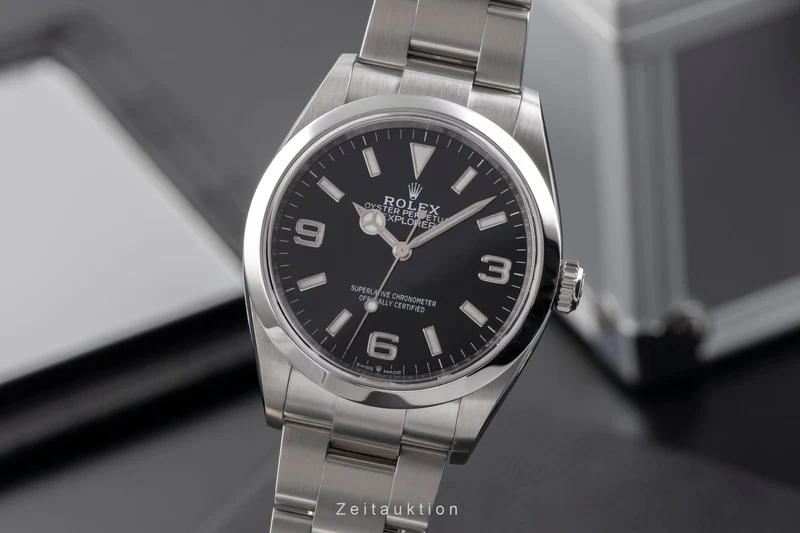 Rolex Explorer steel automatic men's watch 124270 [2505144]