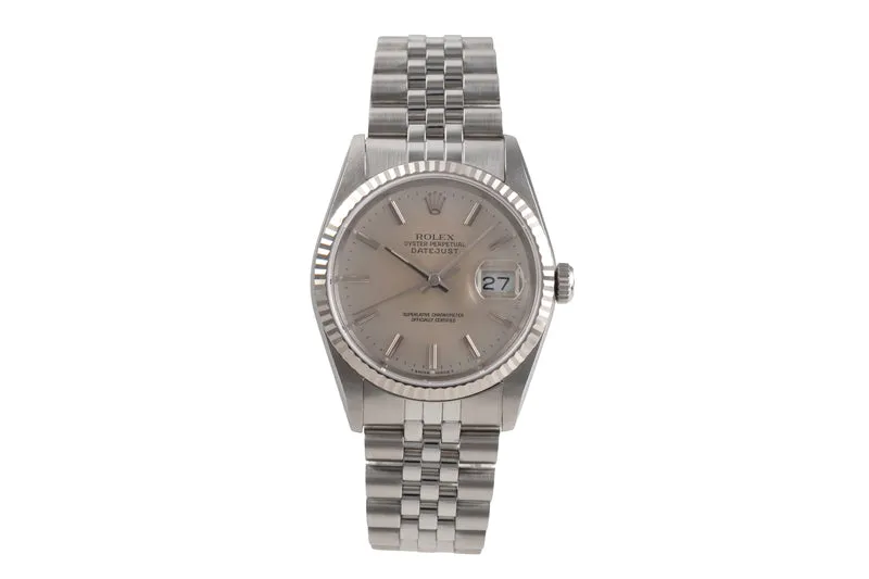 Rolex Datejust steel / white gold automatic men's watch 16234 [2505131]