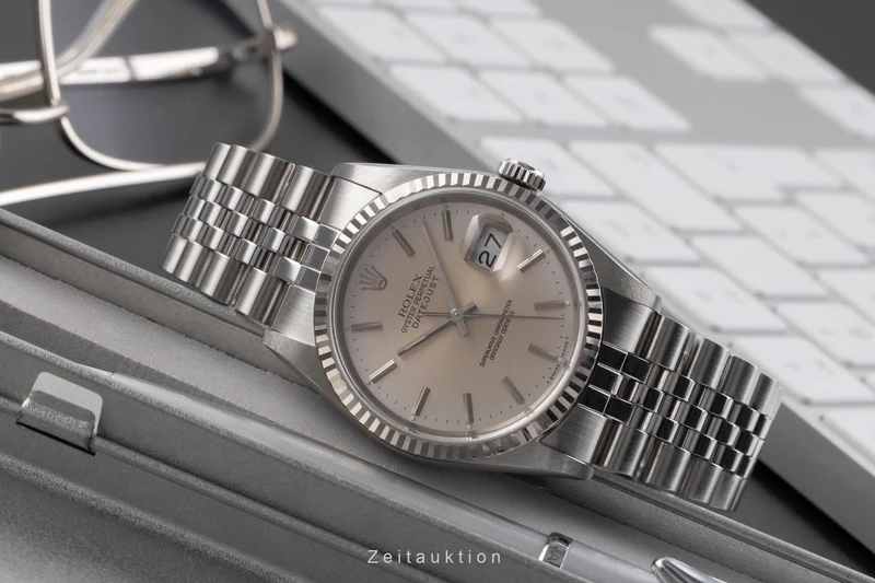 Rolex Datejust steel / white gold automatic men's watch 16234 [2505131]