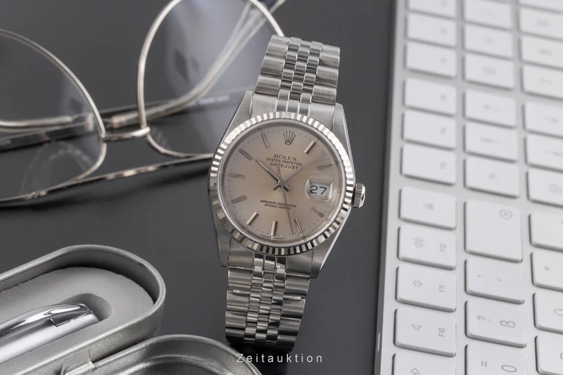 Rolex Datejust steel / white gold automatic men's watch 16234 [2505131]