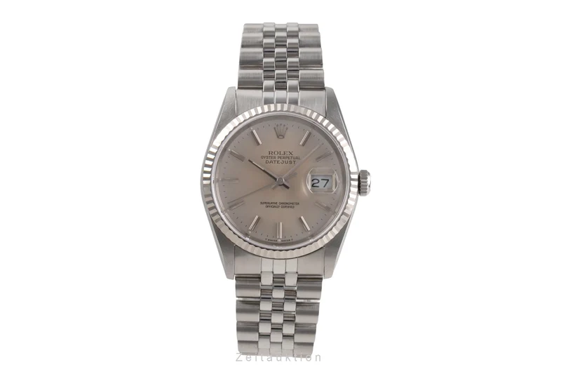 Rolex Datejust steel / white gold automatic men's watch 16234 [2505131]