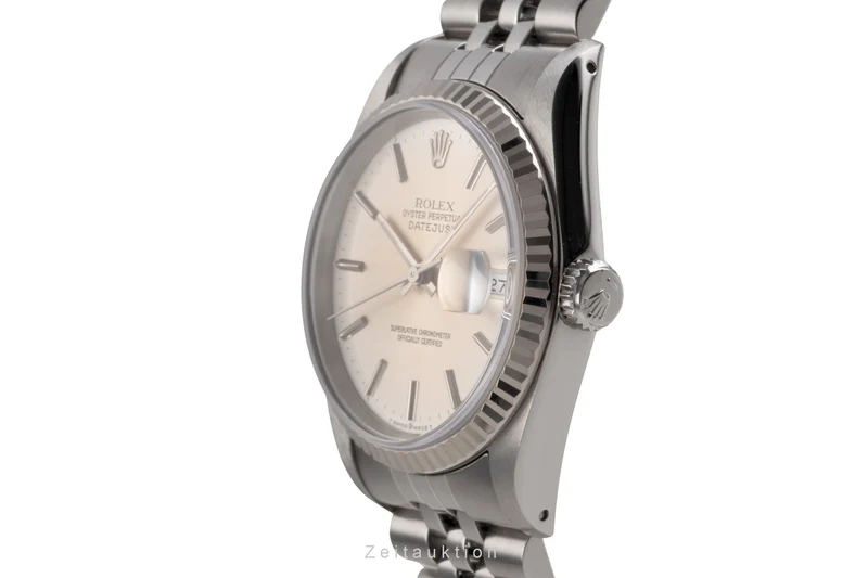 Rolex Datejust steel / white gold automatic men's watch 16234 [2505131]