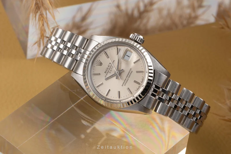 Rolex Date steel / white gold automatic women's watch 6917 Vintage [2504195]