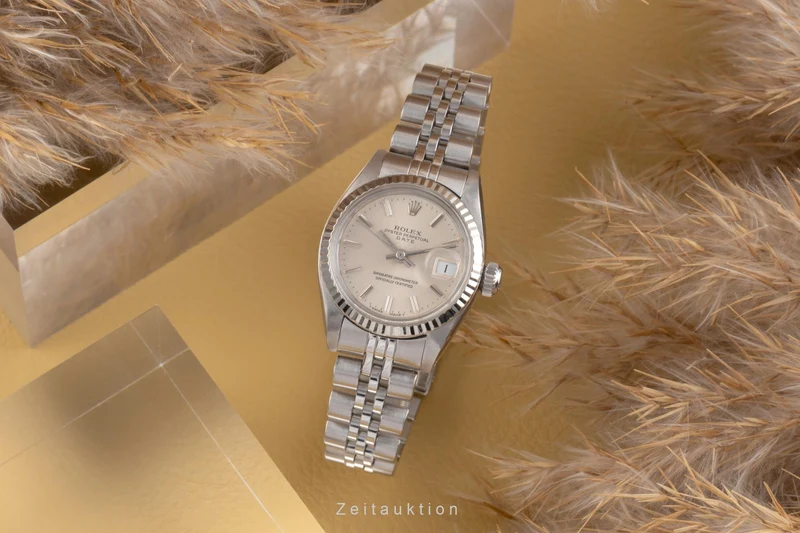 Rolex Date steel / white gold automatic women's watch 6917 Vintage [2504195]