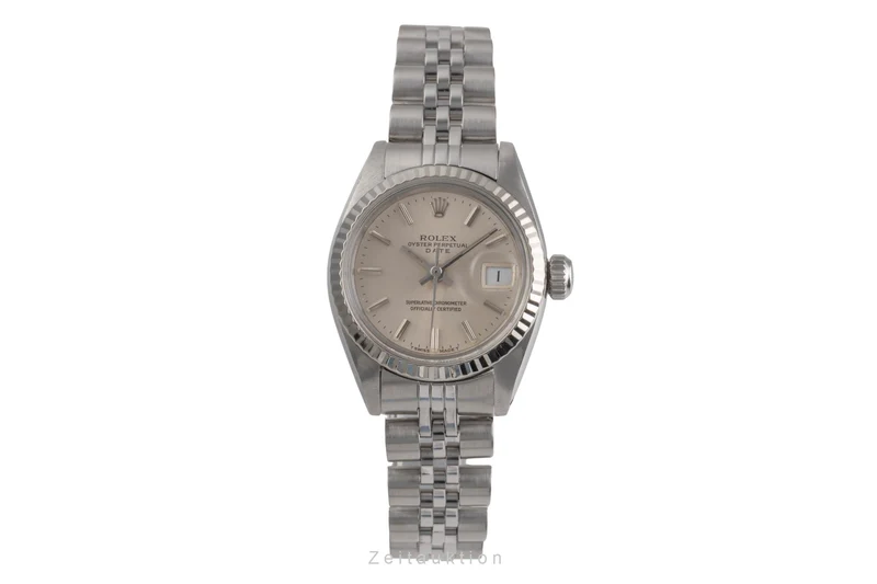 Rolex Date steel / white gold automatic women's watch 6917 Vintage [2504195]