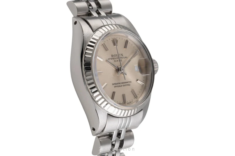 Rolex Date steel / white gold automatic women's watch 6917 Vintage [2504195]