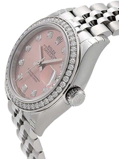 Rolex Datejust 28 279384RBR Pink Dia Jubile-Band