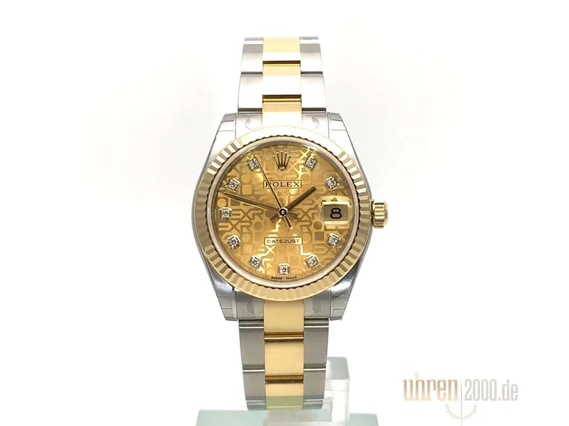 Rolex Datejust 31 Edelstahl Gelbgold 178273 Champagner Jubile Diamant