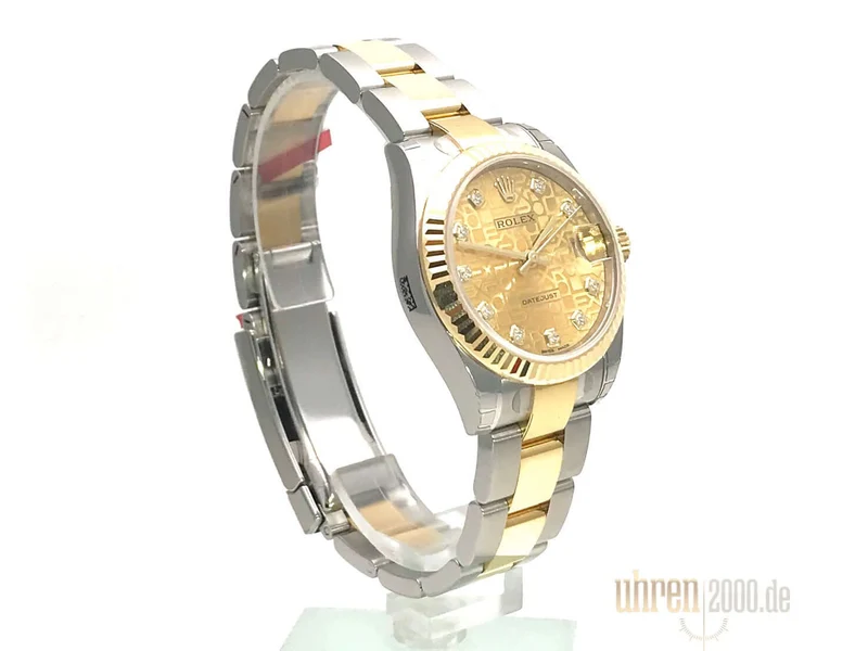 Rolex Datejust 31 Edelstahl Gelbgold 178273 Champagner Jubile Diamant