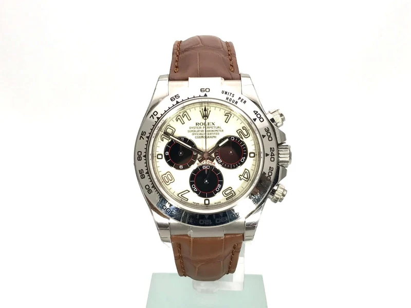 Rolex Cosmograph Daytona 116519 Weißgold Race Zifferblatt Leder Braun