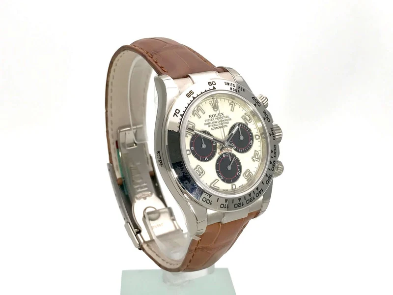 Rolex Cosmograph Daytona 116519 Weißgold Race Zifferblatt Leder Braun