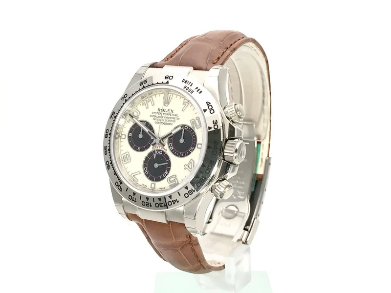 Rolex Cosmograph Daytona 116519 Weißgold Race Zifferblatt Leder Braun