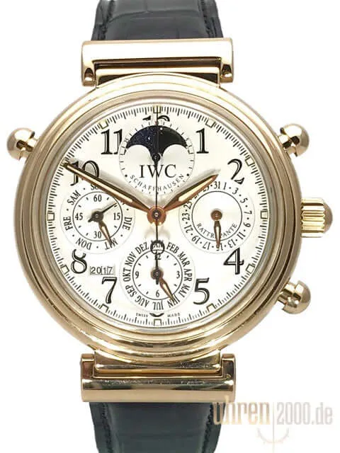 IWC Da Vinci Perpetual Calendar Rattrapante IW3754 neues Lederband