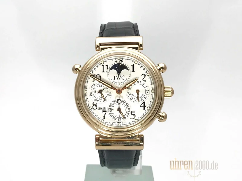 IWC Da Vinci Perpetual Calendar Rattrapante IW3754 neues Lederband
