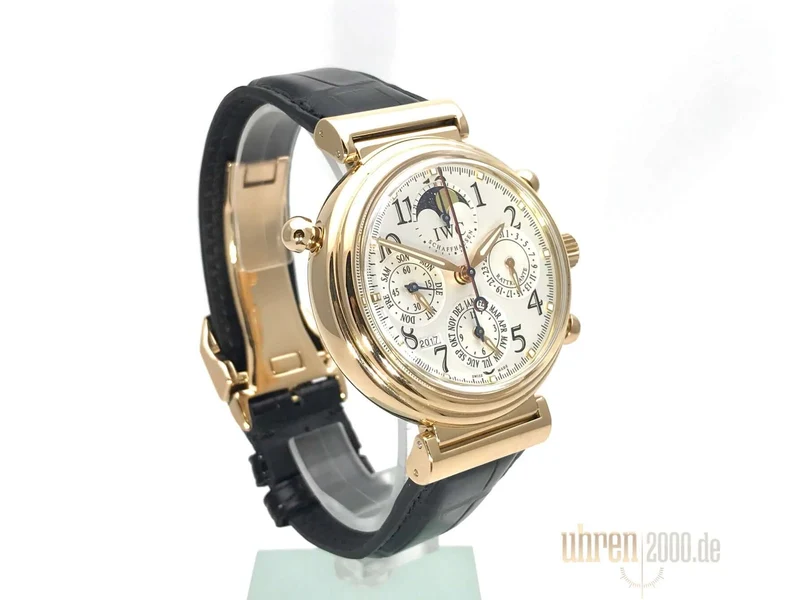 IWC Da Vinci Perpetual Calendar Rattrapante IW3754 neues Lederband