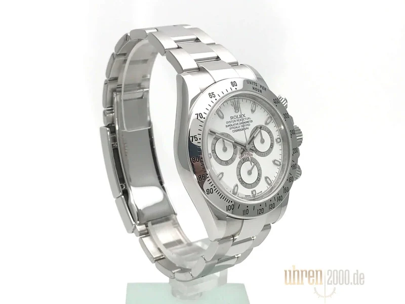 Rolex Daytona Edelstahl 116520 Weiß aus 2013 LC100
