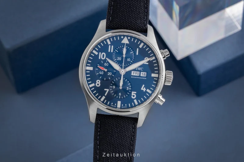 IWC Fliegerchronograph chronograph steel automatic men's watch IW377714 LP: 7800EUR [2505001]