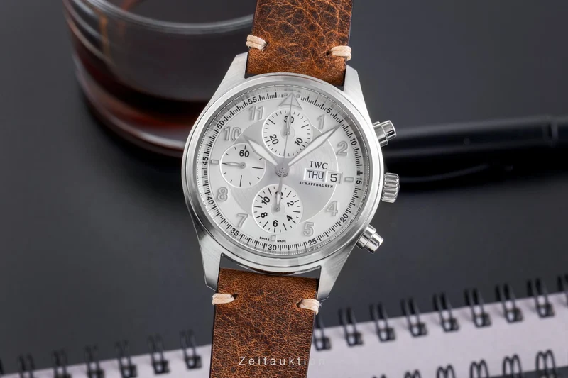 IWC Fliegerchronograph chronograph steel automatic men's watch IW371702 LP: 8300EUR [2502787]
