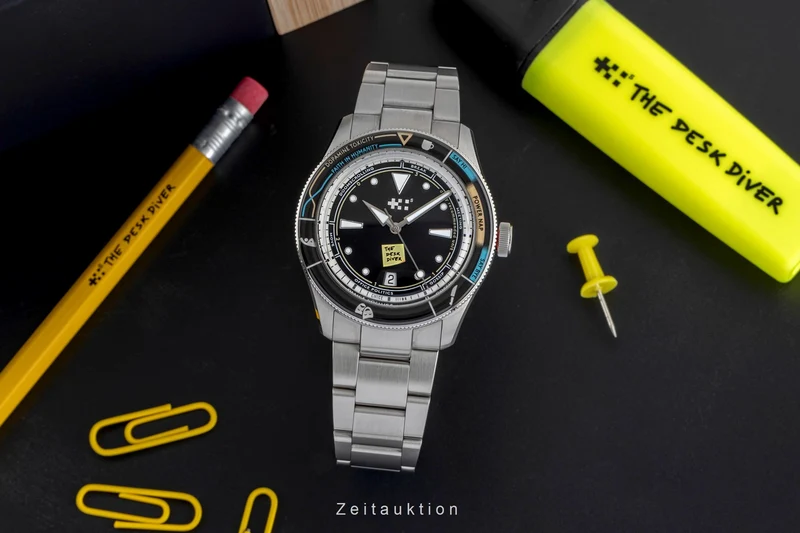 Christopher Ward Desk Diver steel automatic men's watch C65-41ADA2-DDK Limited [2505231]