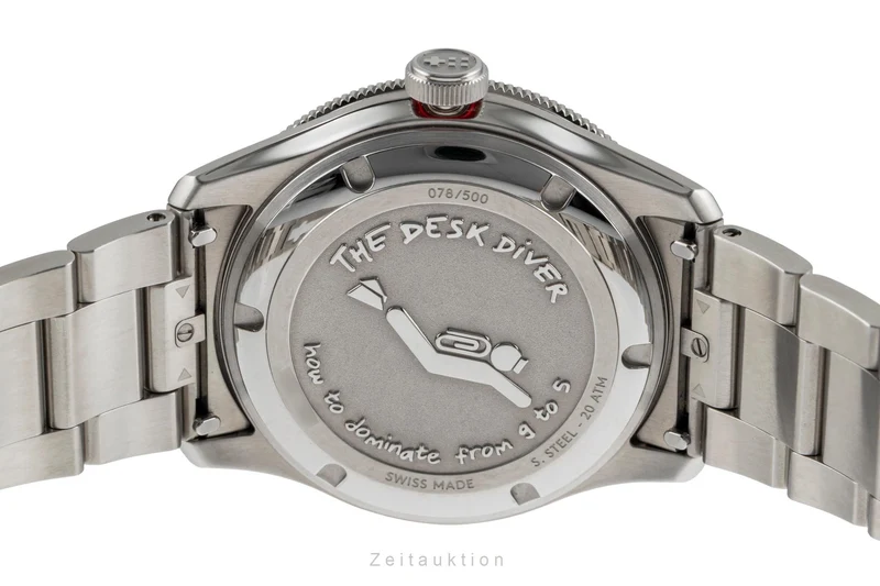 Christopher Ward Desk Diver steel automatic men's watch C65-41ADA2-DDK Limited [2505231]