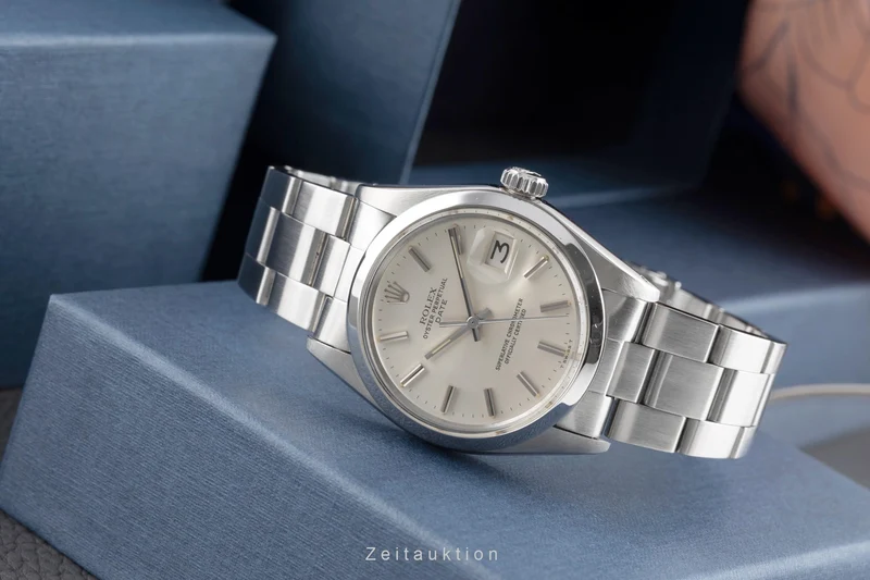 Rolex Date steel automatic men's watch 1500 [2504070]
