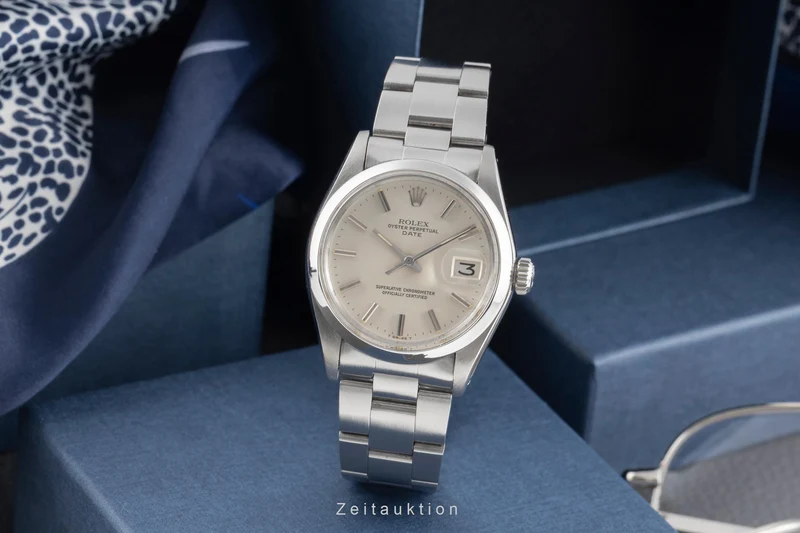 Rolex Date steel automatic men's watch 1500 [2504070]